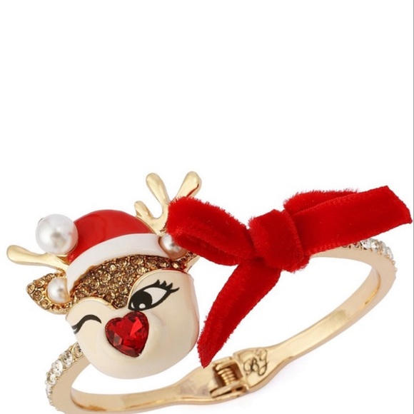 Betsey Johnson Holiday Reindeer Bracelet - Picture 1 of 5